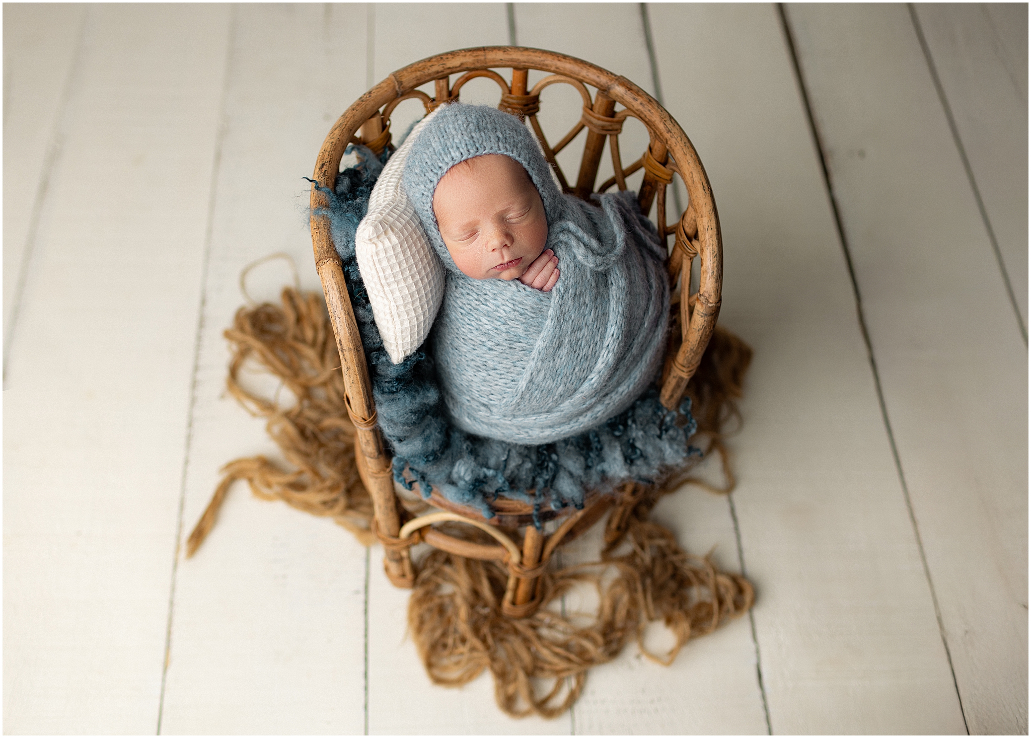 potato wrap in a prop newborn photography wrapping course