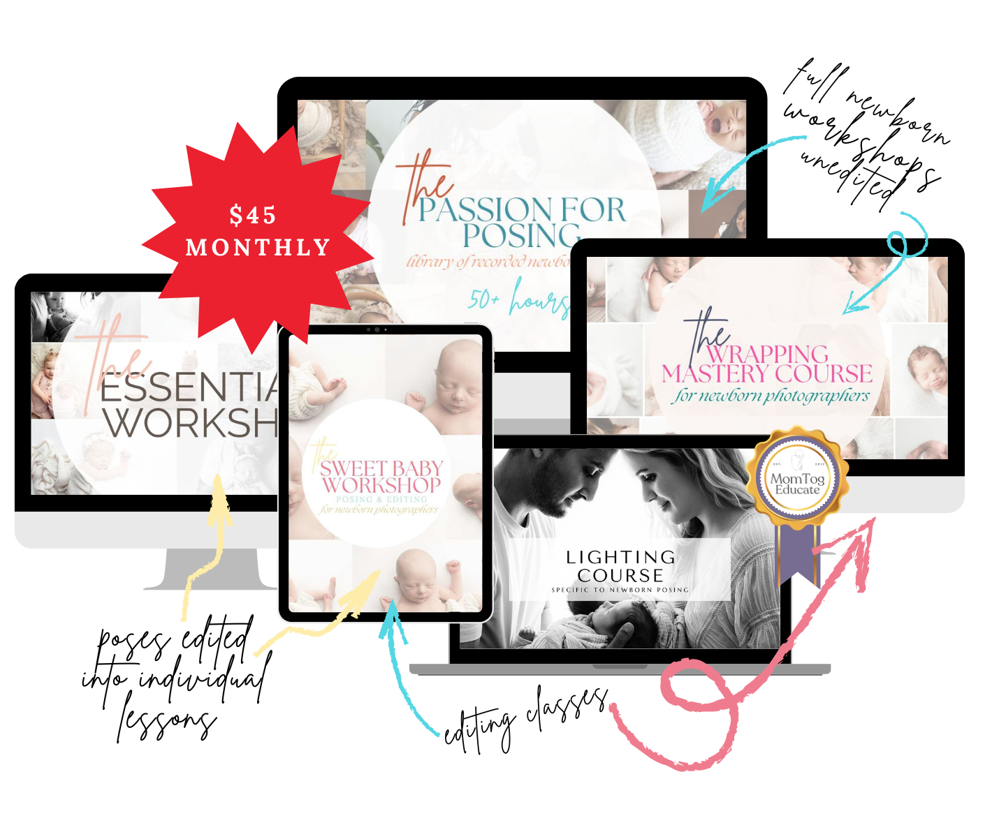 newborn photography online courses 5 cores