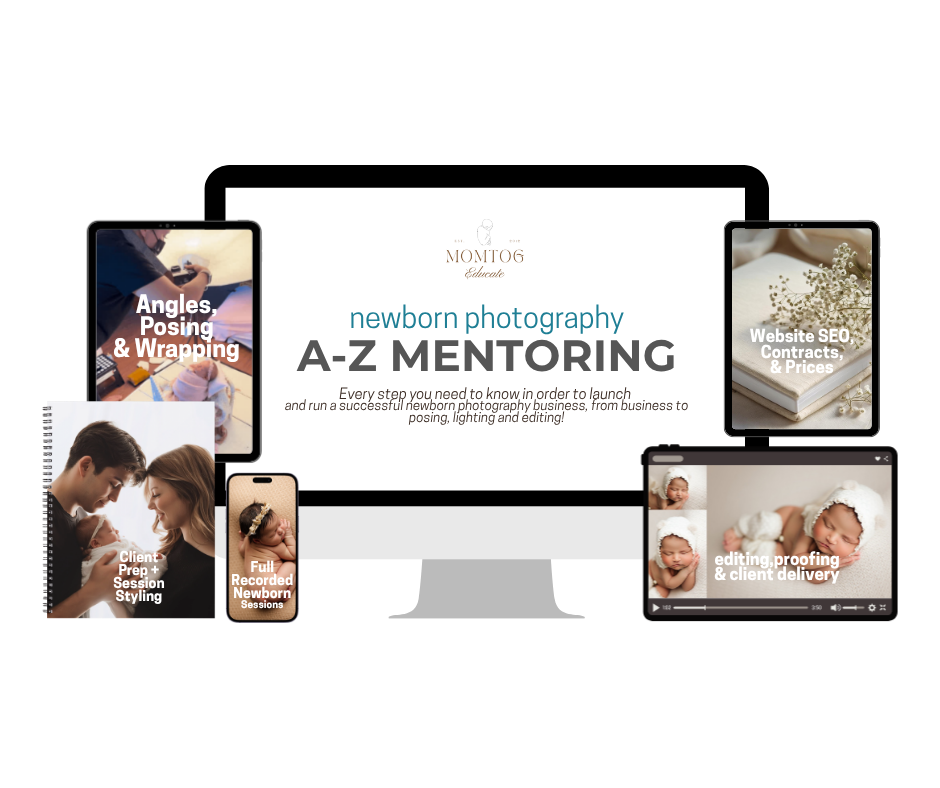 a-z mentoring newborn photography coaching mentoring program